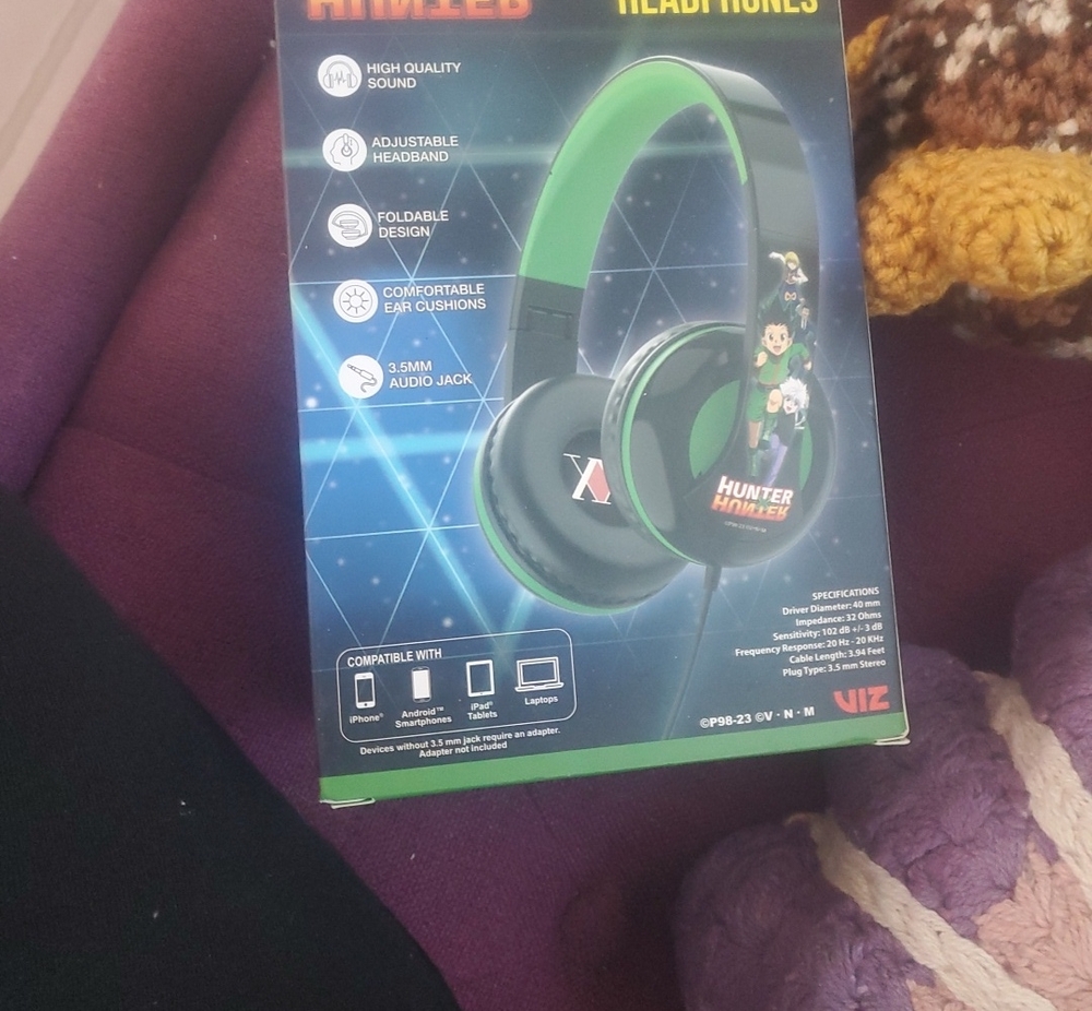 Green & Black Over-Ear Headphones - Hunter Design